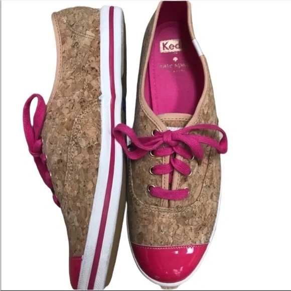 Keds Kate Spade corky lipstick pink sneakers. Size 7.5 - Picture 4 of 10
